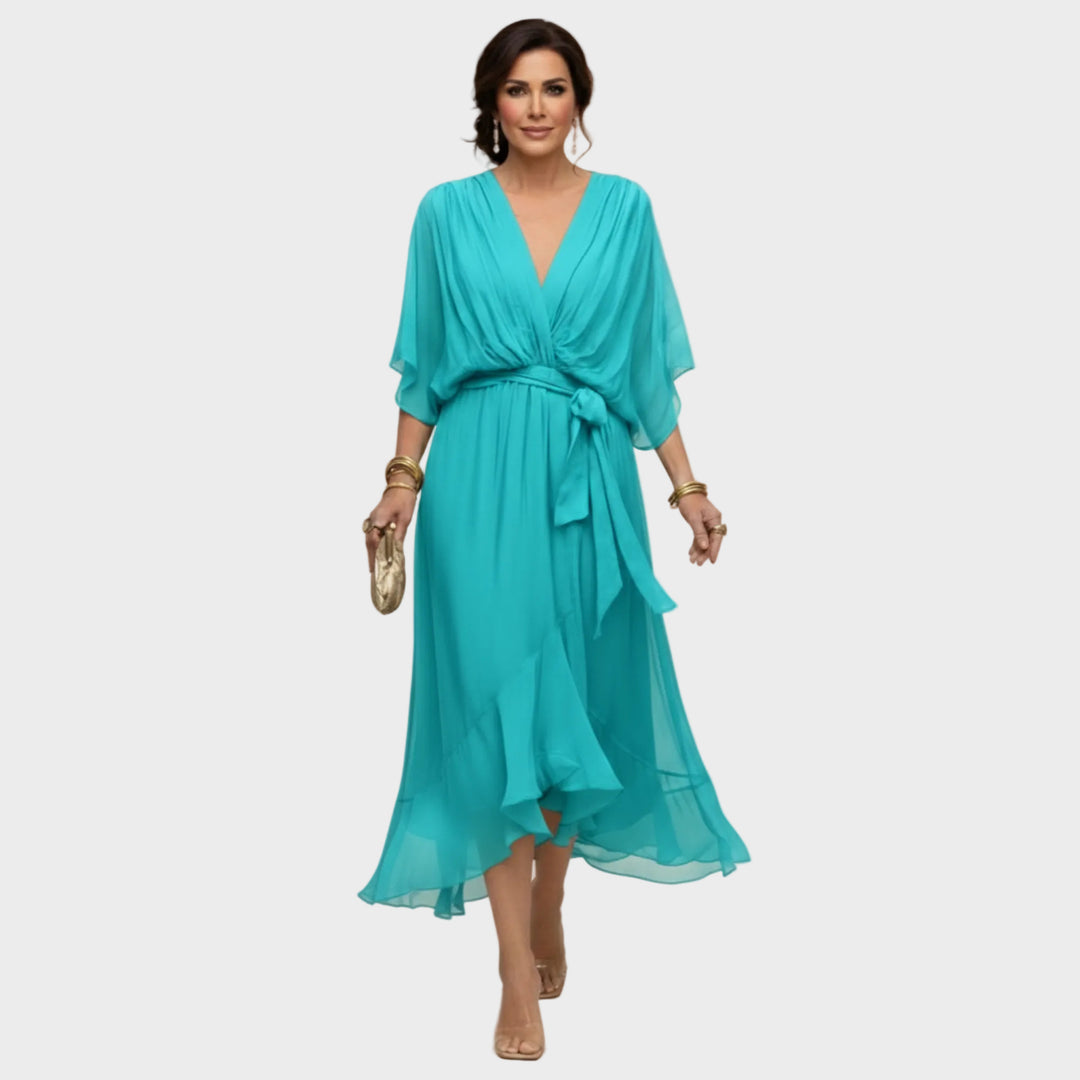 Monica Chiffon - V-neck dress