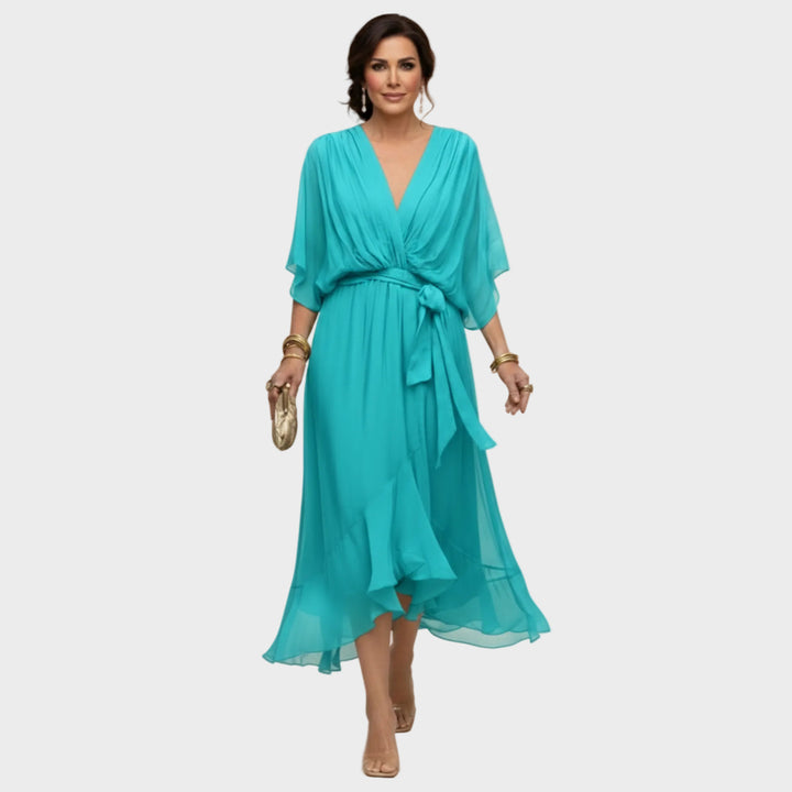 Monica Chiffon - V-neck dress