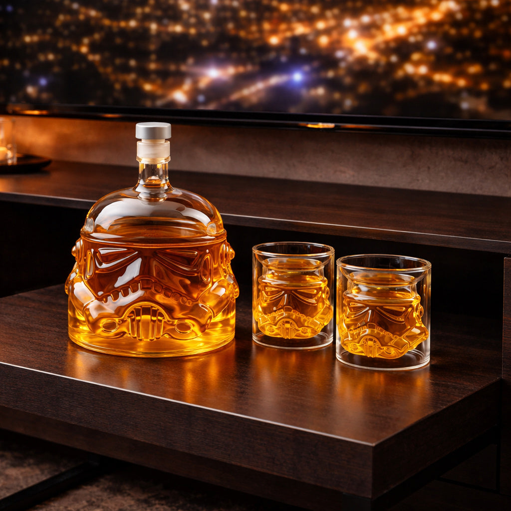 Whiskey carafe - Set with a carafe and glasses
