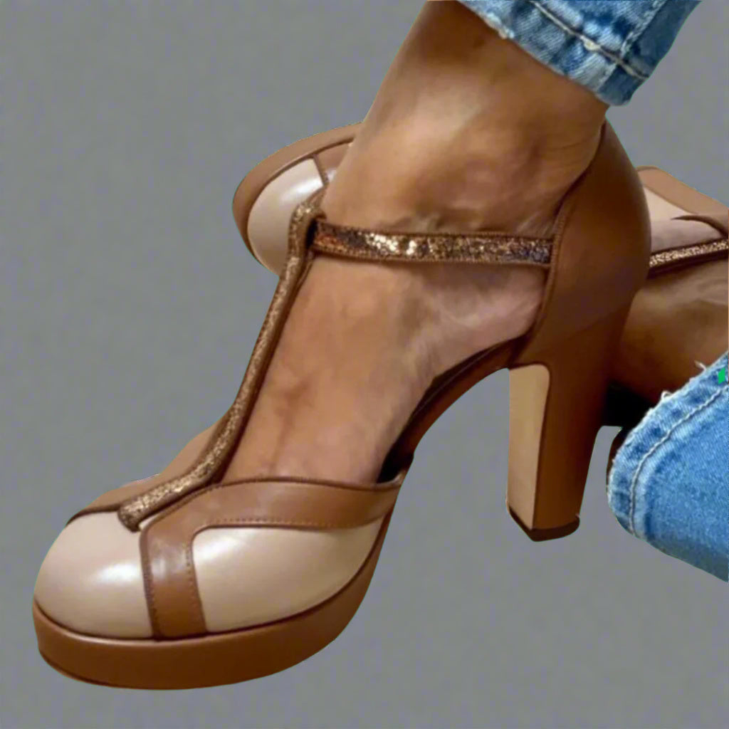 Criselmara™ - Elegant and original sandals with a high heel