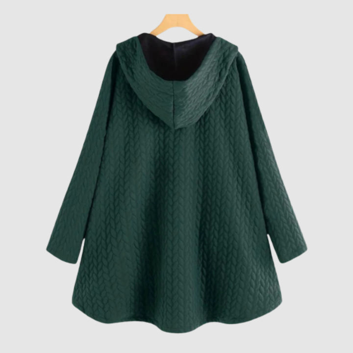 Zuzana - Quilted coat with a hood and buttons