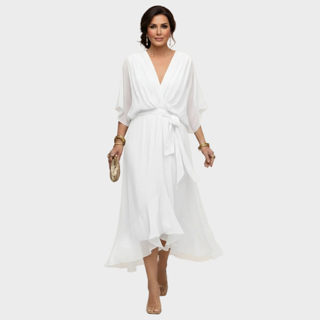 Monica Chiffon - V-neck dress