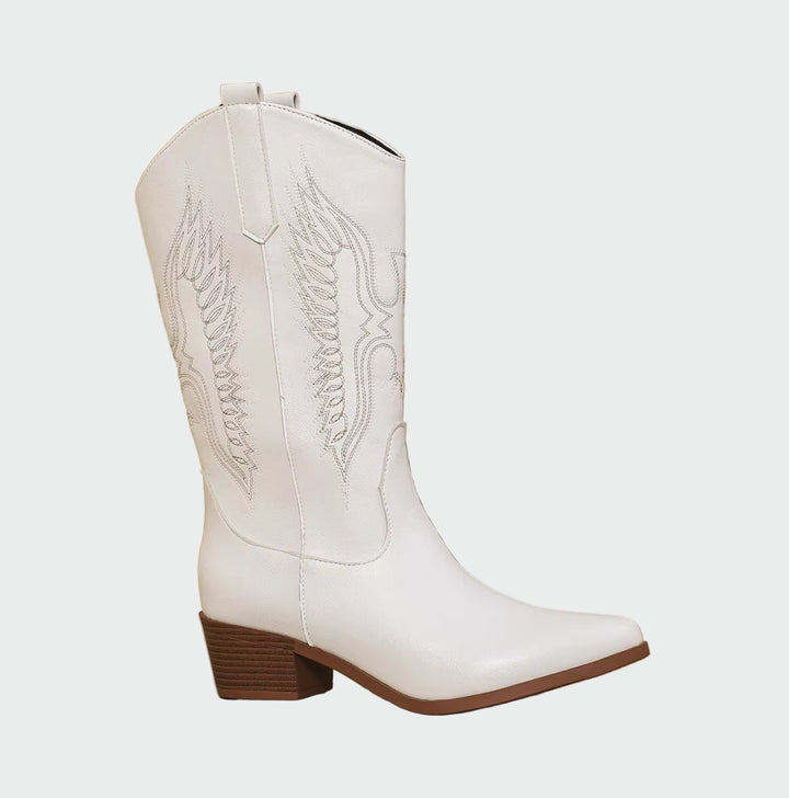 Elena - Leather Western Cowboy Boots
