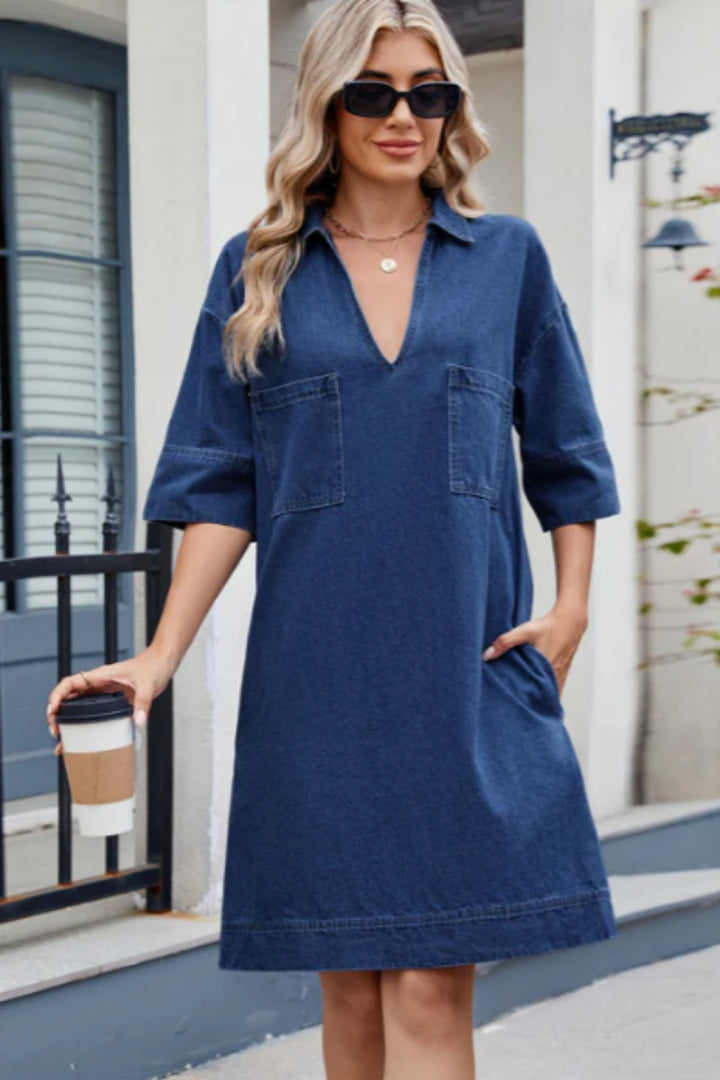 Józefina - Loose Denim Dress