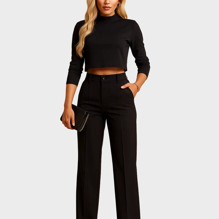Mareen - Matching fall set with top and pants for women