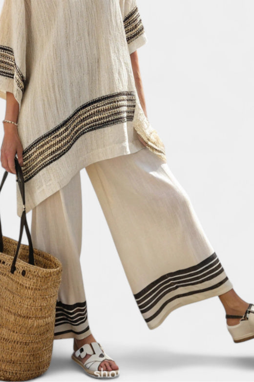 Noémia - Elegant Linen and Bamboo Set