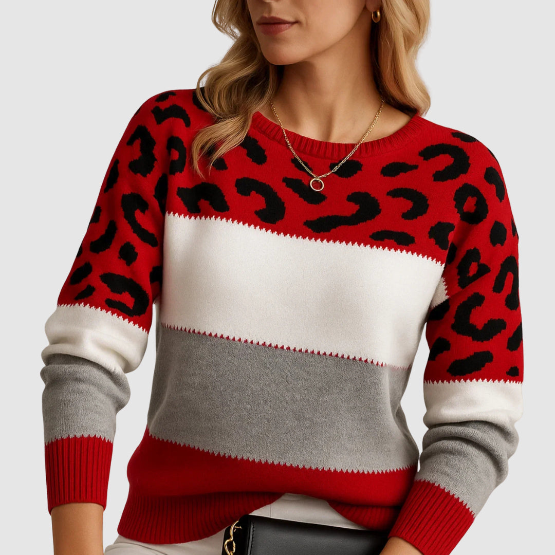Klára - Leopard print sweater