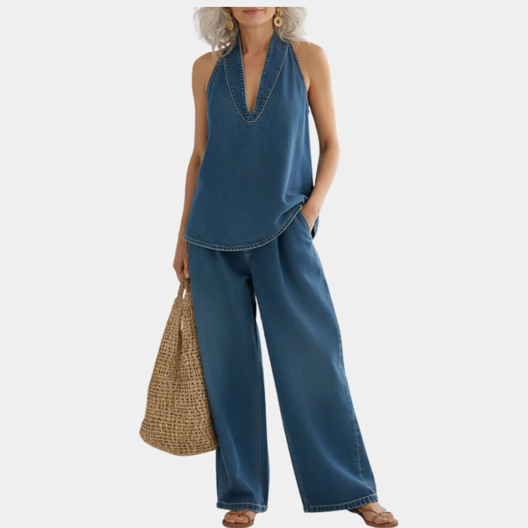 Ludwika - Two-piece Denim Set