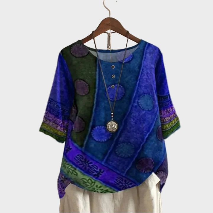 Valerie - Colourful boho top
