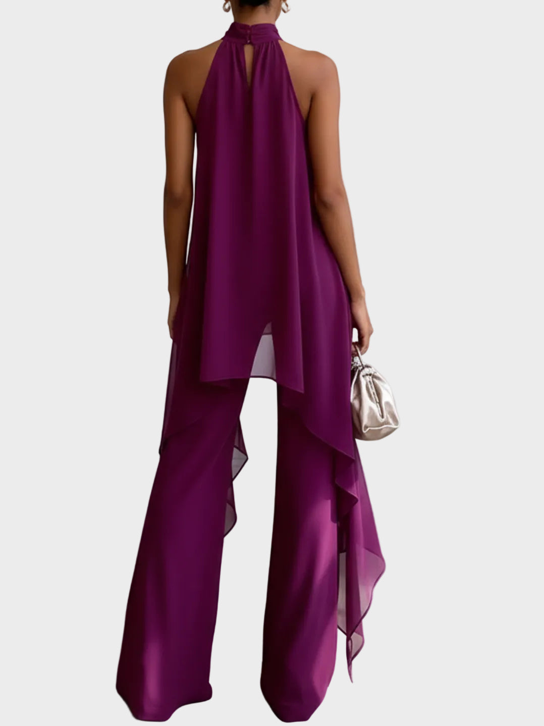Viola - Elegant Halter Set with Pants