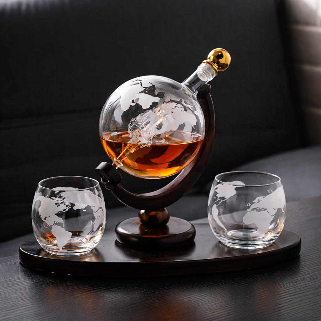 Whiskey Decanter - World Map Edition