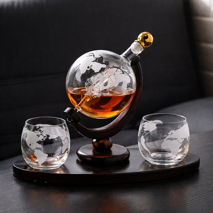 Whiskey Decanter - World Map Edition