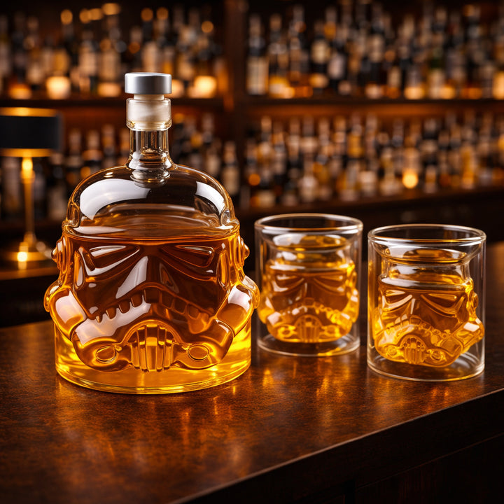 Whiskey carafe - Set with a carafe and glasses