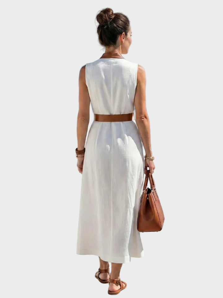 Lidia - Midi dress with contrasting detail
