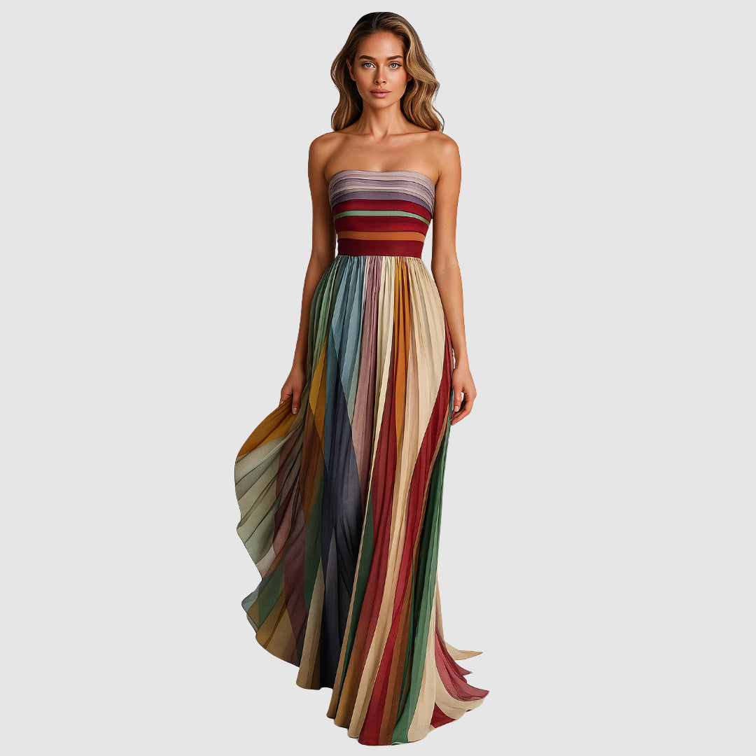 Sára - Colourful sleeveless dress