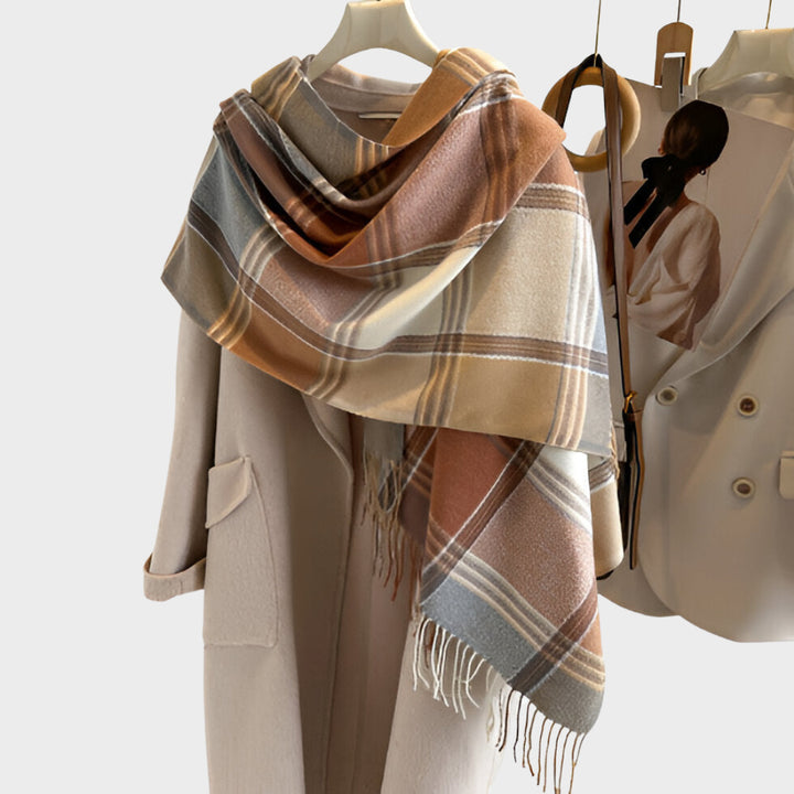 Balbina - Luxurious Classic Checked Scarf