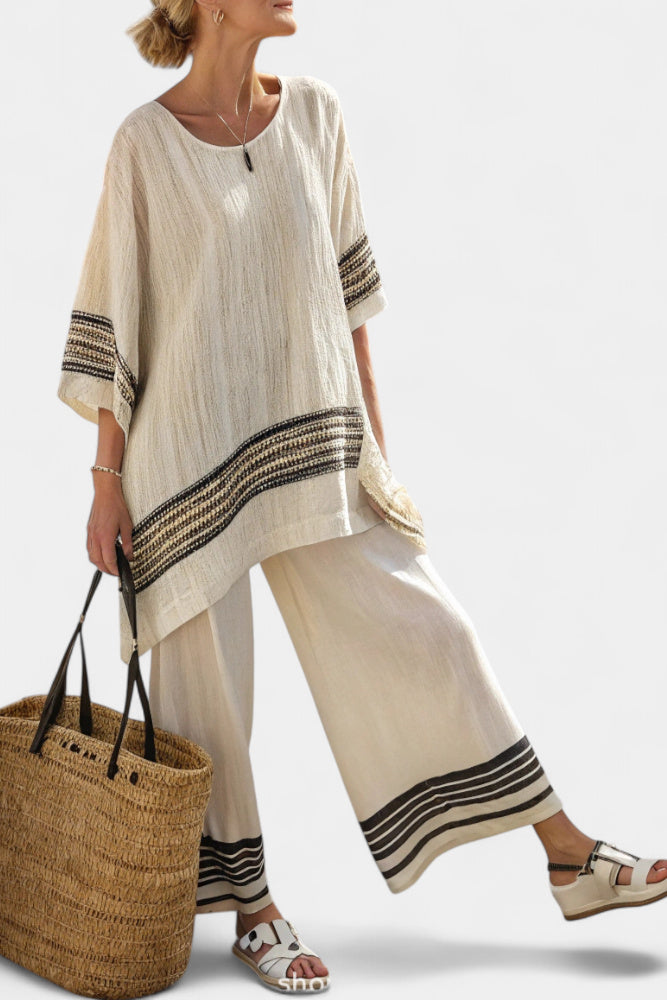 Noémia - Elegant Linen and Bamboo Set