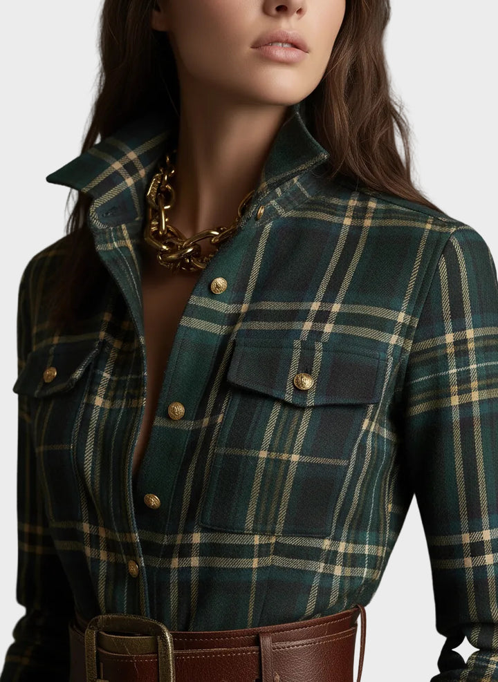 Evelyn - Classic Elegant Shirt Dress