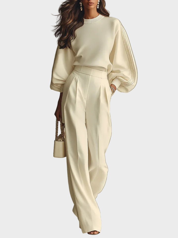 Selena – ribbed set with wide pants