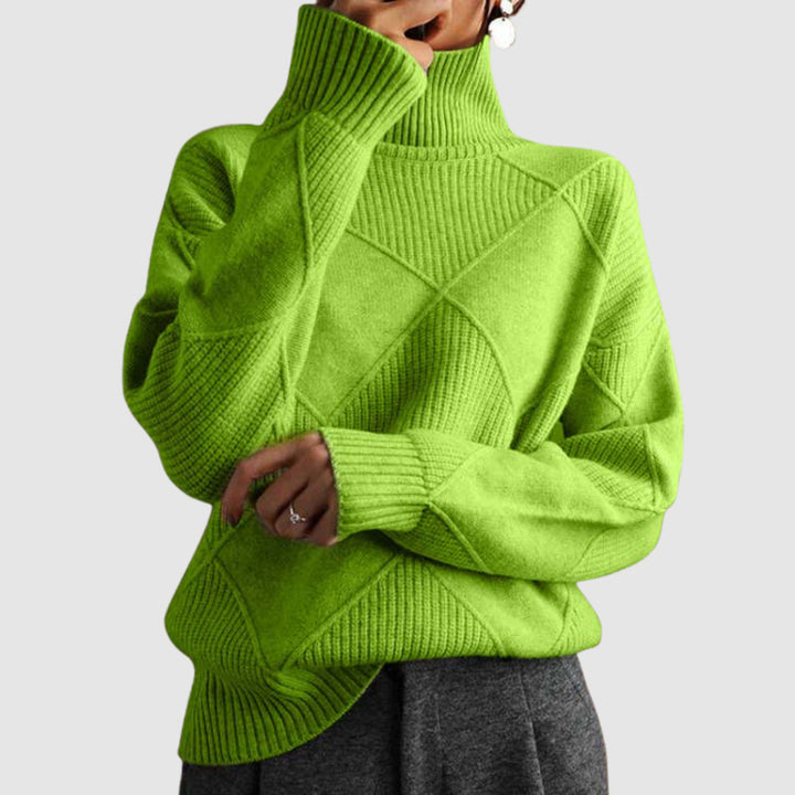 Ester - Textured turtleneck sweater