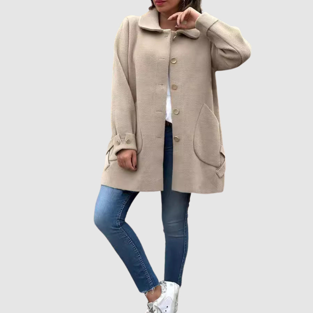 Martina - Classic oversize coat with buttons