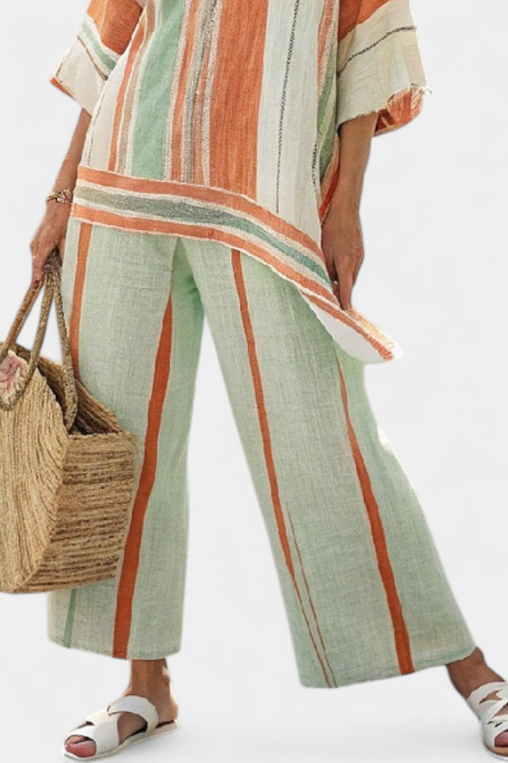 Dalila - Striped linen set