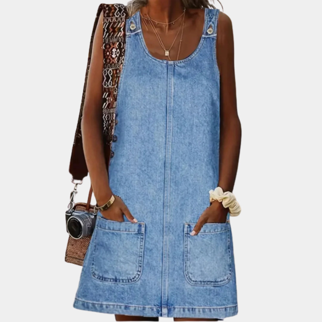 Walentyna - Loose Denim Dress