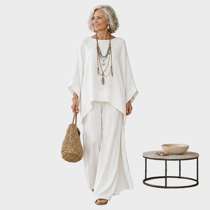 Beata - Elegant Set of Linen Clothes in Two Parts