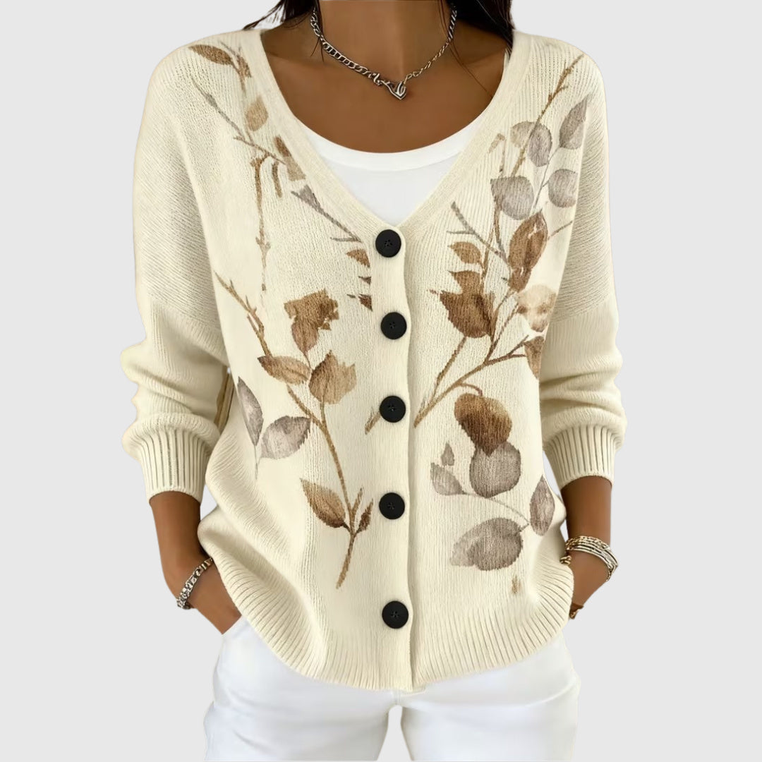 Cardigan sweater made of comfortable fabric