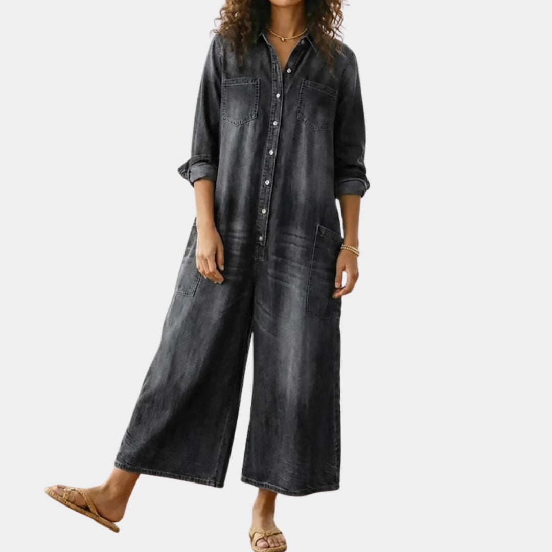 Felicja - Cotton Denim Jumpsuit