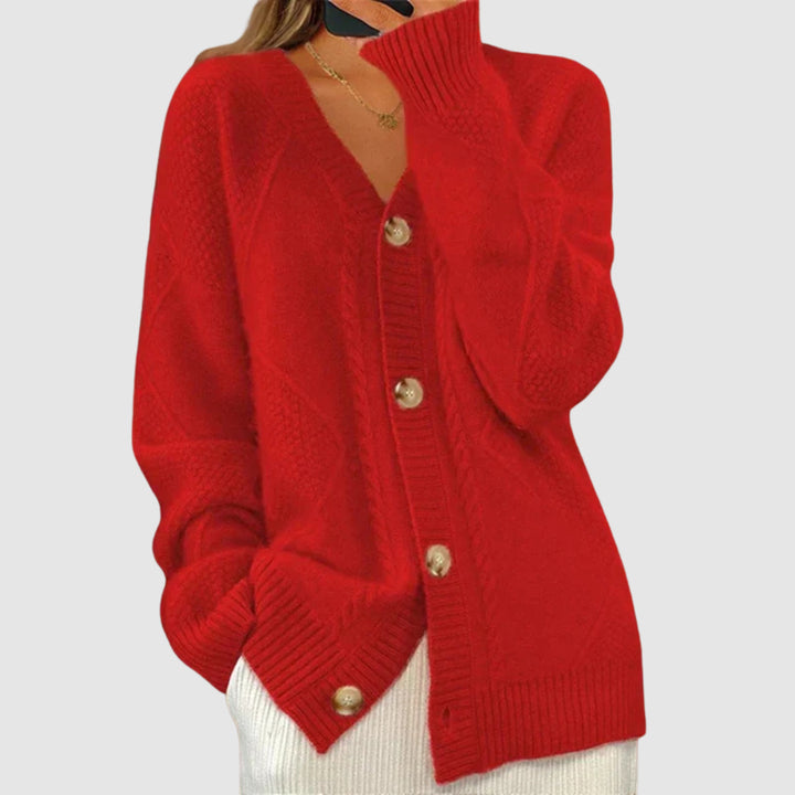 Elżbieta - Sweater with a braided pattern