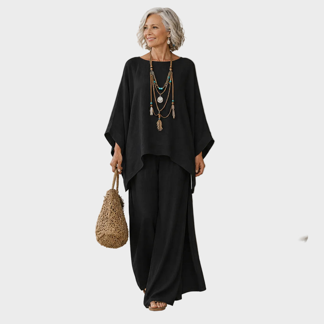 Beata - Elegant Set of Linen Clothes in Two Parts