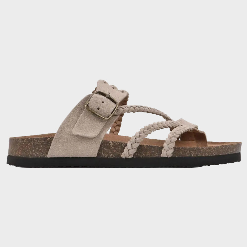 Aurora - Braided Anatomic Cork Sandals
