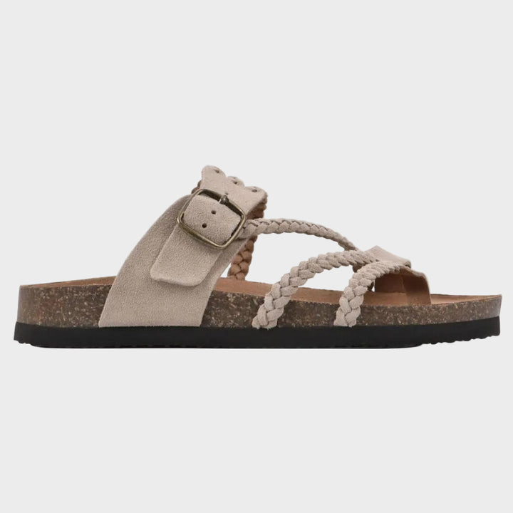 Aurora - Braided Anatomic Cork Sandals