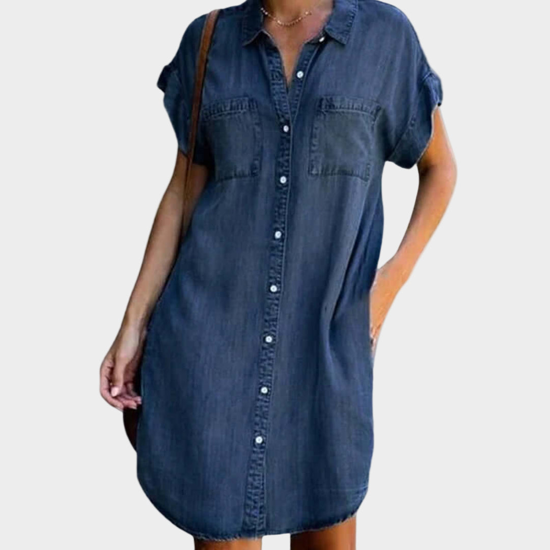 Anna - Loose denim dress