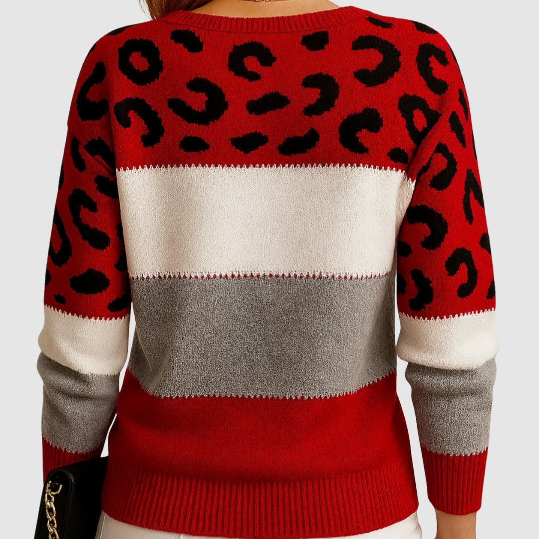 Klára - Leopard print sweater