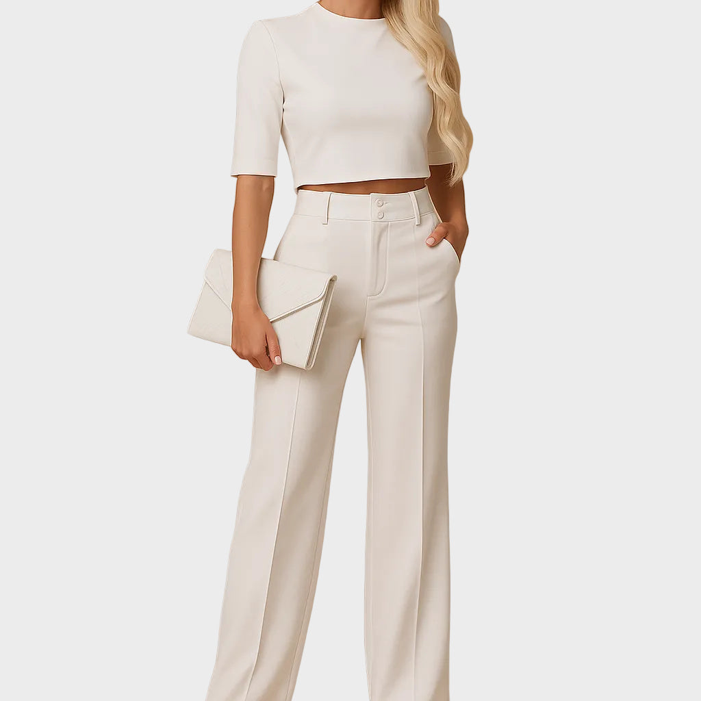 Mareen - Matching fall set with top and pants for women