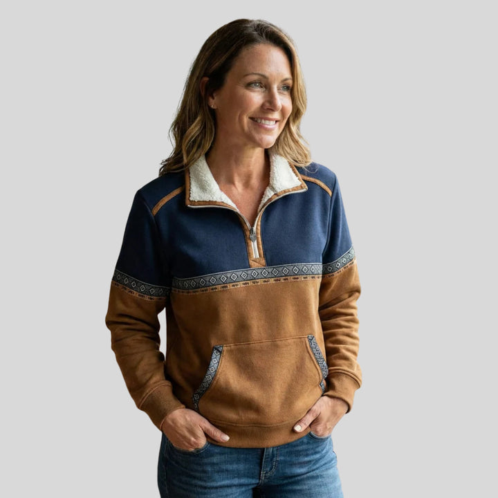 Ida - Cosy fleece with a half-zip