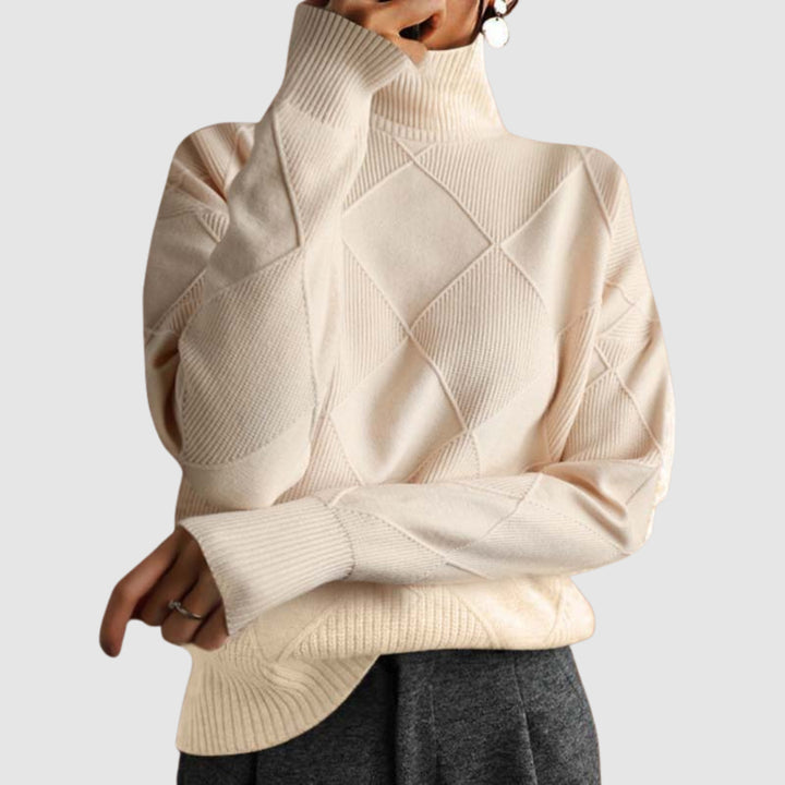 Ester - Textured turtleneck sweater