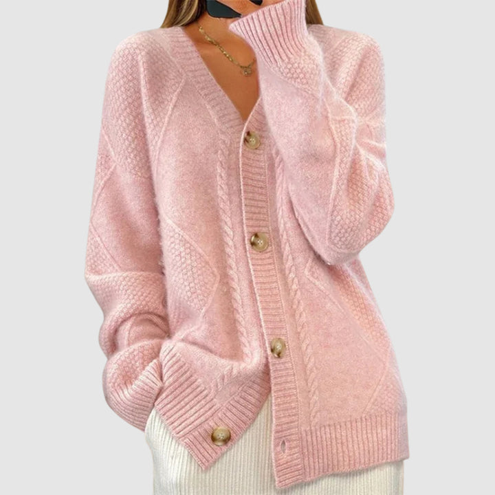 Elżbieta - Sweater with a braided pattern