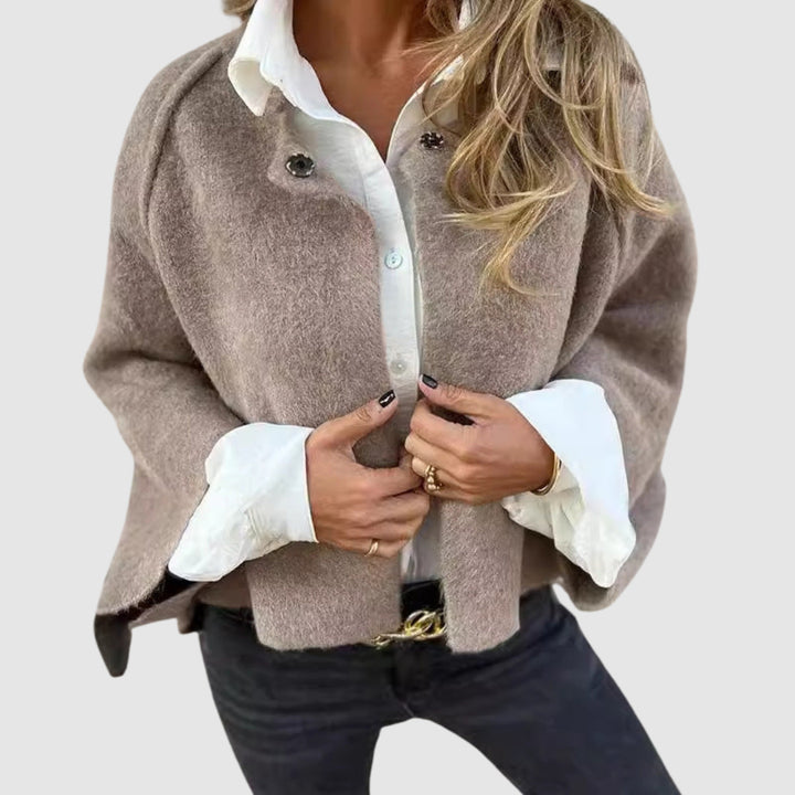 Jasmína - Coat with a loose neckline