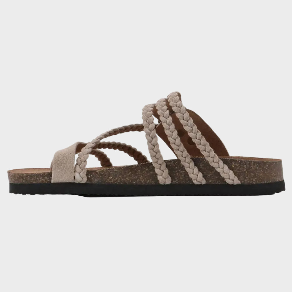 Aurora - Braided Anatomic Cork Sandals
