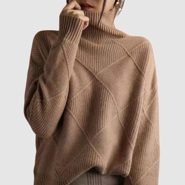 Ester - Textured turtleneck sweater