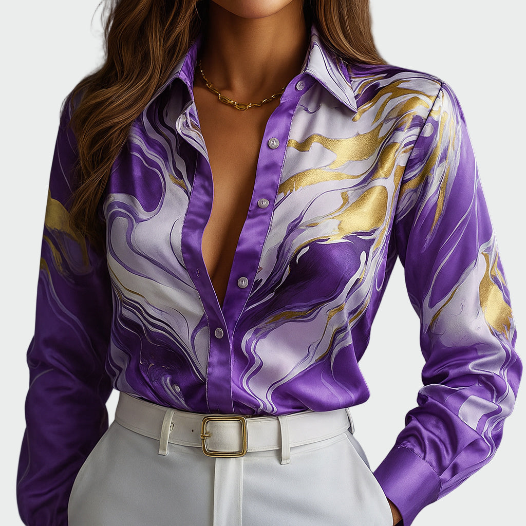 Anna - Flow satin shirt