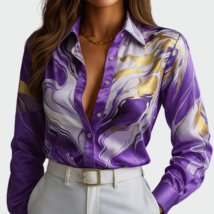 Anna - Flow satin shirt