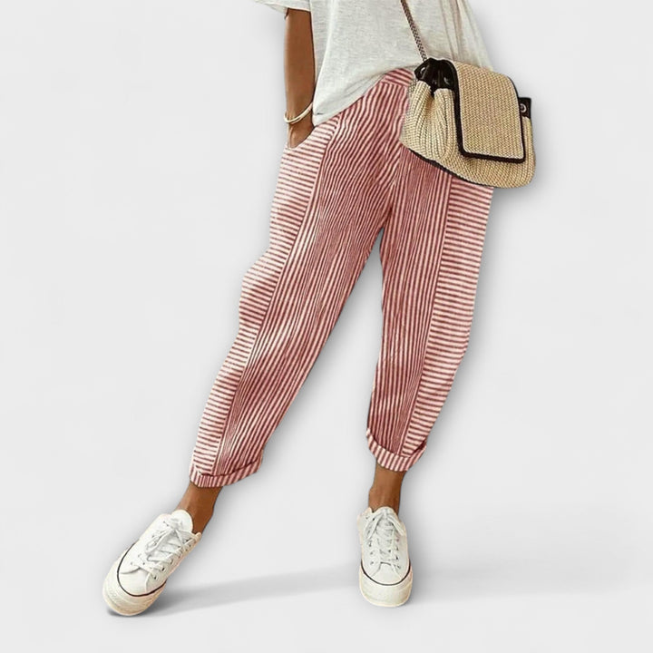 Sanne - Comfortable, ribbed trousers
