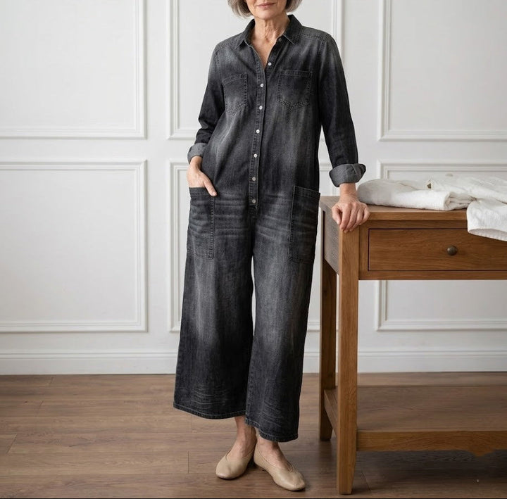 Felicja - Cotton Denim Jumpsuit