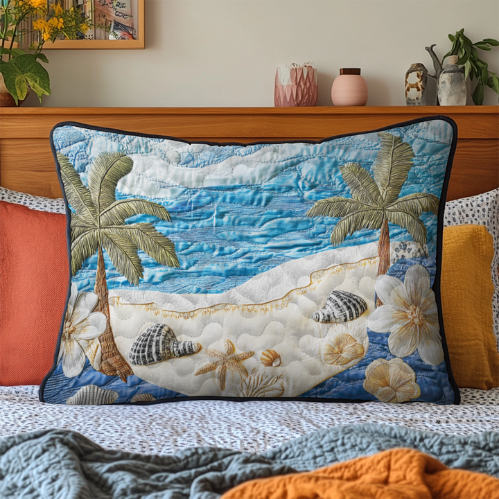 Ocean Garden Quilted Bedding Pillow Case