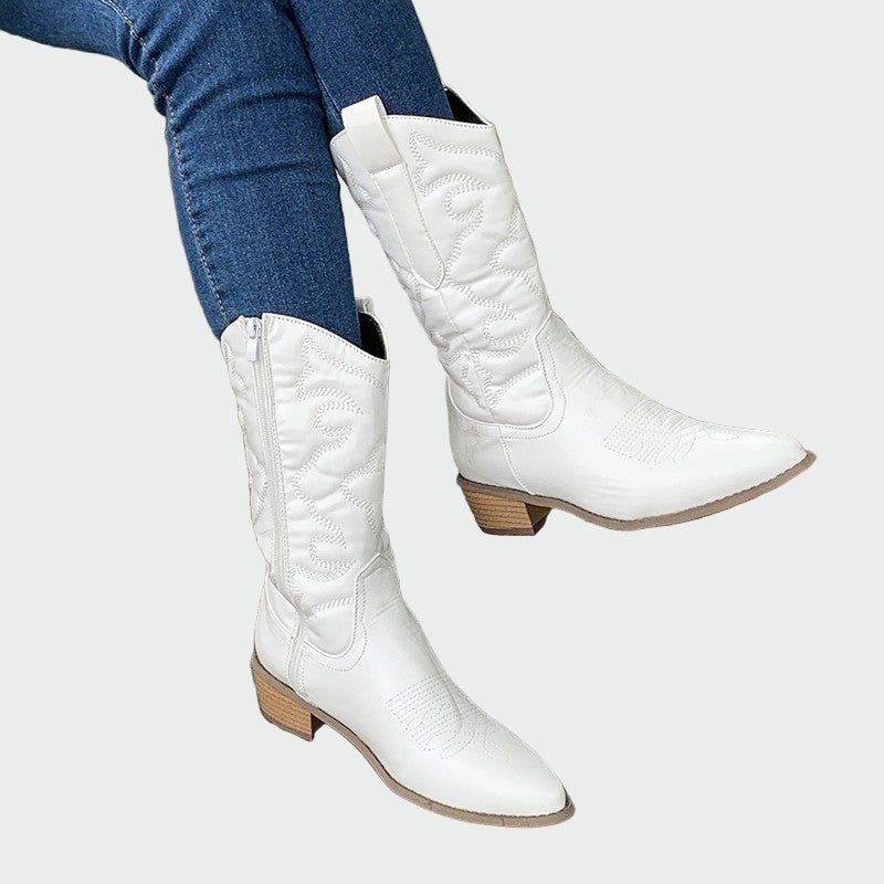 Aneta - Metallic cowboy boots